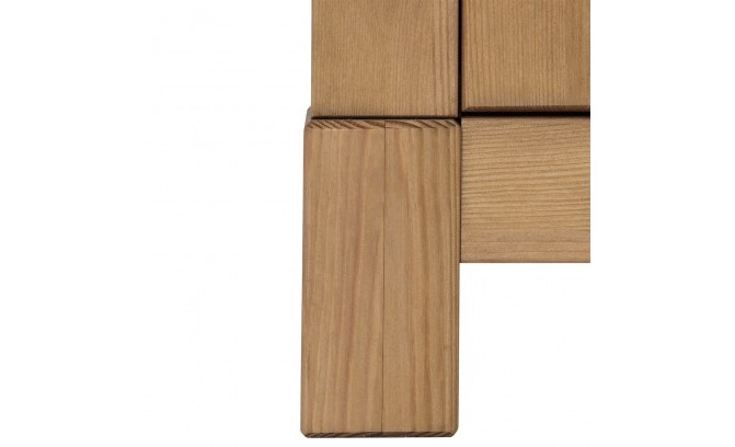 Шкаф для одежды 20 Рауна из массива сосны (бейц-масло)